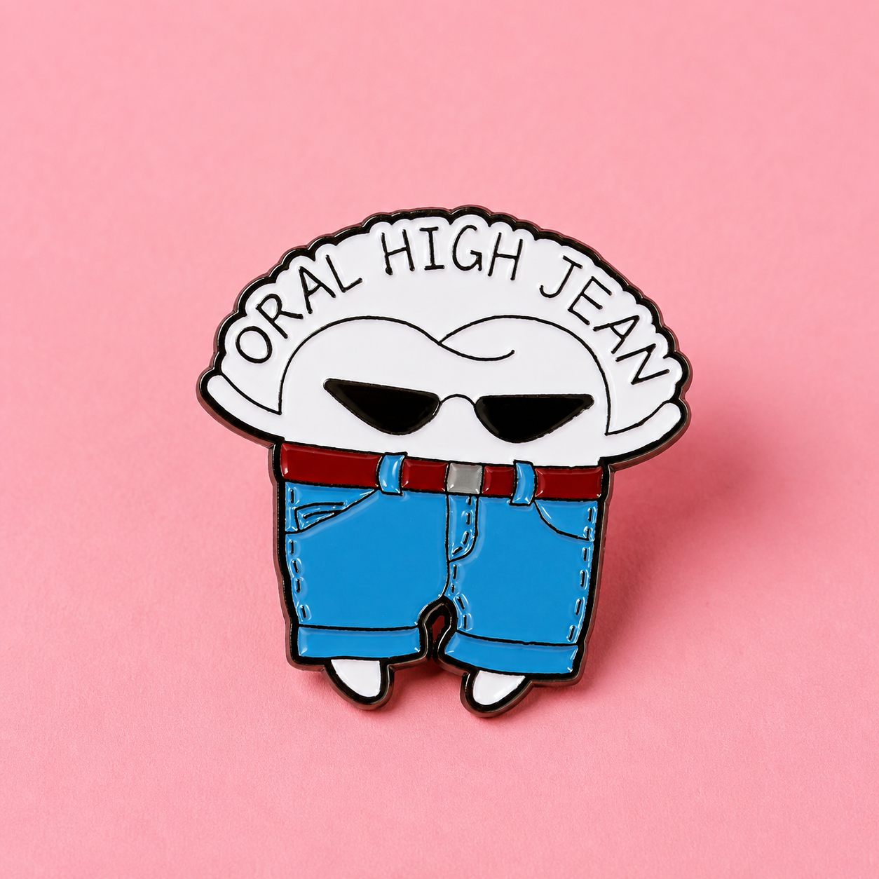 Oral High Jean Enamel Pin