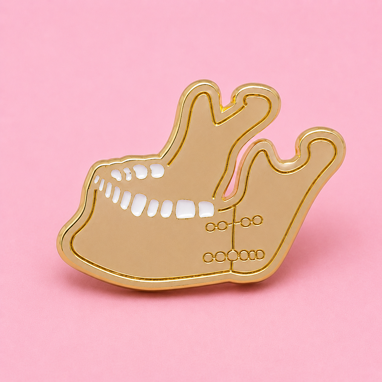 Mandible Anatomy Enamel Pin