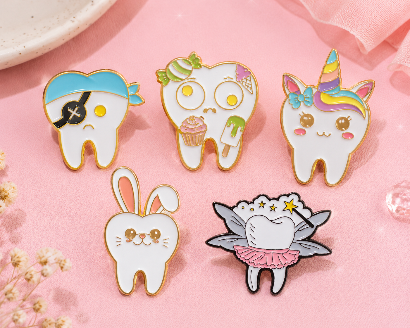 Tooth Enamel Pins
