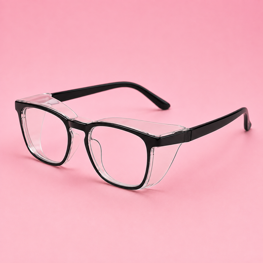 Black Protective Dental Safety Glasses