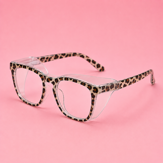 Leopard Print Protective Dental Safety Glasses