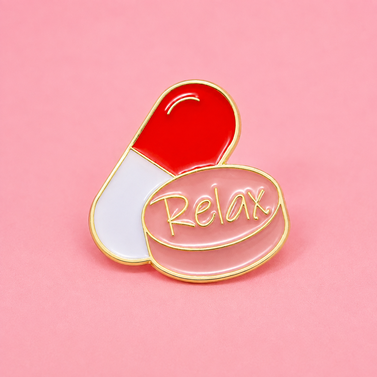 Relax Enamel Pin