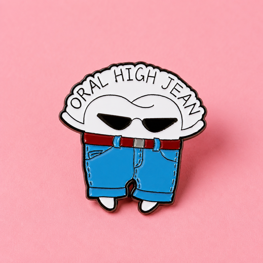 Oral High Jean Enamel Pin