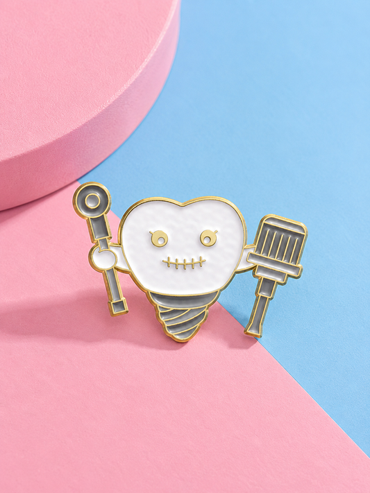 Dental Implant Buddy Enamel Pin