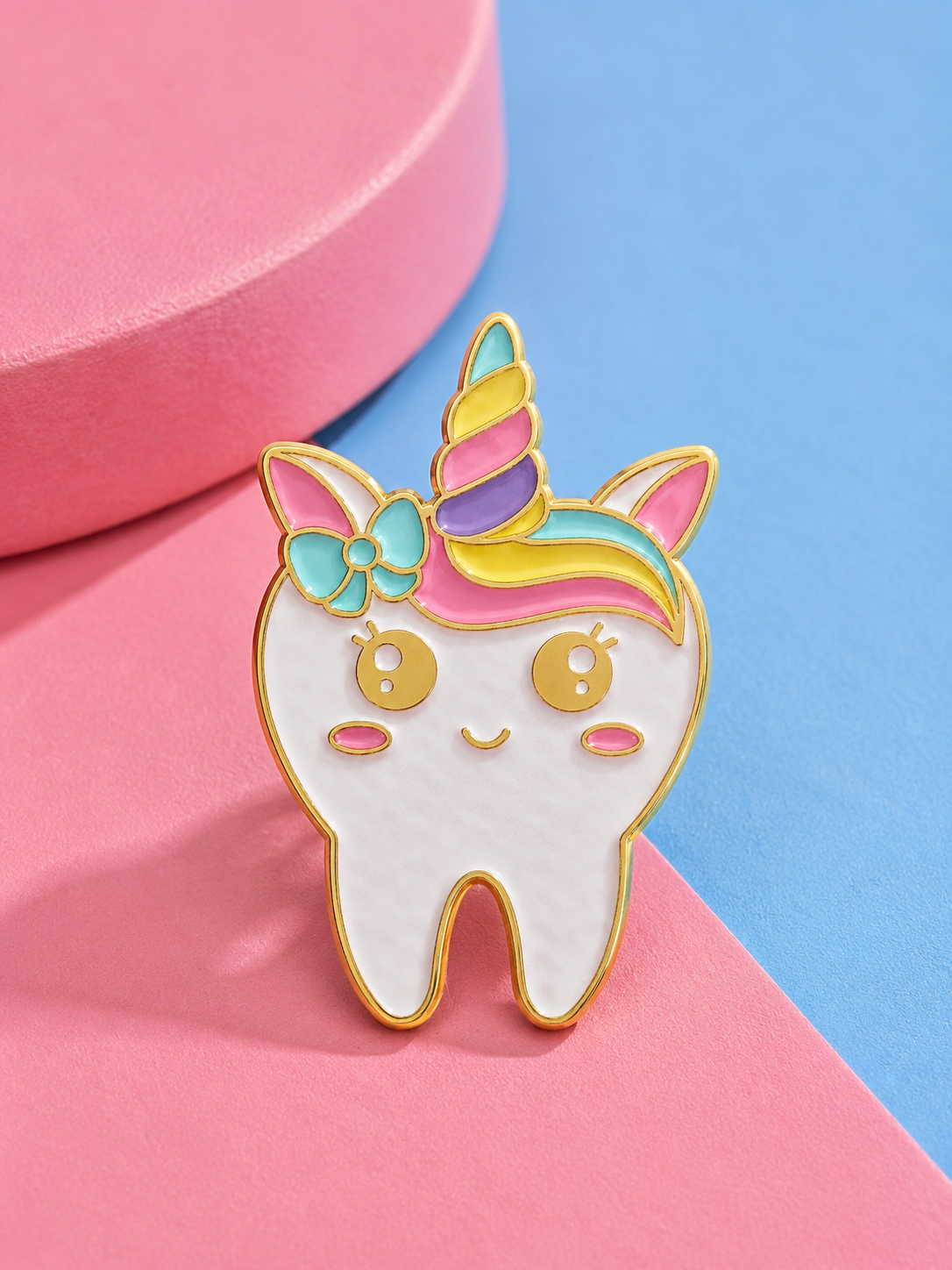 Unicorn Tooth Enamel Pin