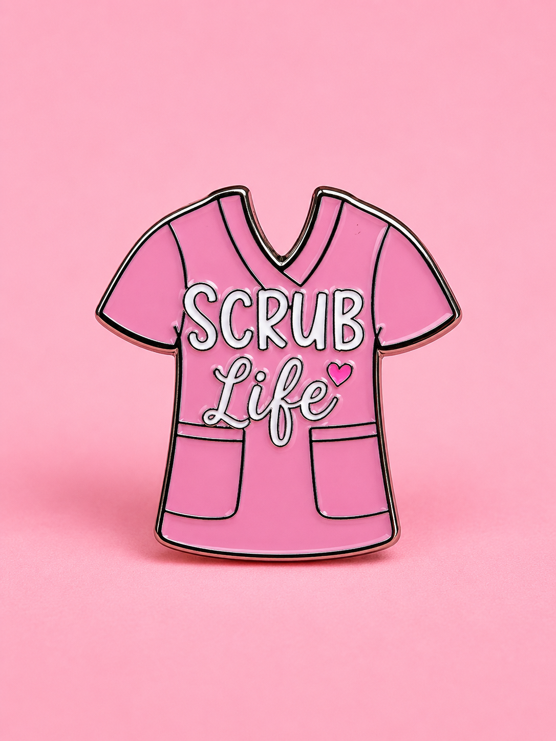 Light Pink “Scrub Life” Enamel Pin